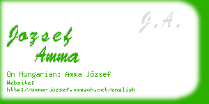 jozsef amma business card